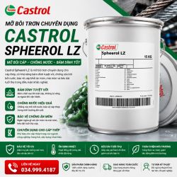 Castrol Spheerol LZ: Mỡ Bôi Trơn Đa Năng Chịu Tải & Độ Bám Dính Cao