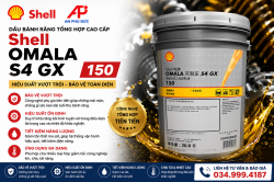 Dầu Bánh Răng Tổng Hợp Shell Omala S4 GX 150 – Chống Micropitting, Phê Duyệt Turbine Gió