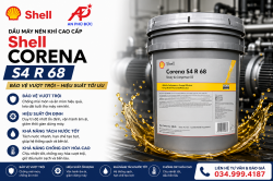 Dầu Máy Nén Khí Tổng Hợp Shell Corena S4 R 68 Chu Kỳ Thay Dầu Lên Đến 12.000 Giờ