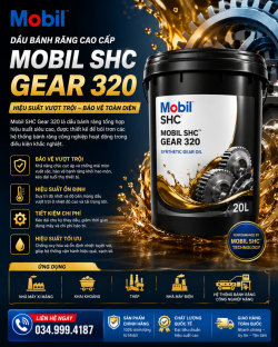 Mobil SHC Gear 320: Dầu Bánh Răng Tổng Hợp Chống Mài Mòn Cao Cấp