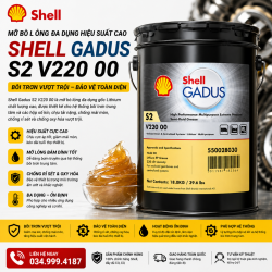 Shell Gadus S2 V220 00: Mỡ Bò Lỏng Chịu Cực Áp Cao Cấp