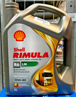 Shell Rimula R6 LM 10W-40 – Dầu Diesel Low-SAPS CJ-4, E6/E9