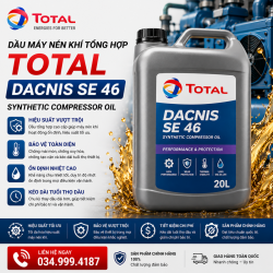 Total Dacnis SE 46: Dầu Tổng Hợp Cao Cấp Cho Máy Nén Khí Trục Vít